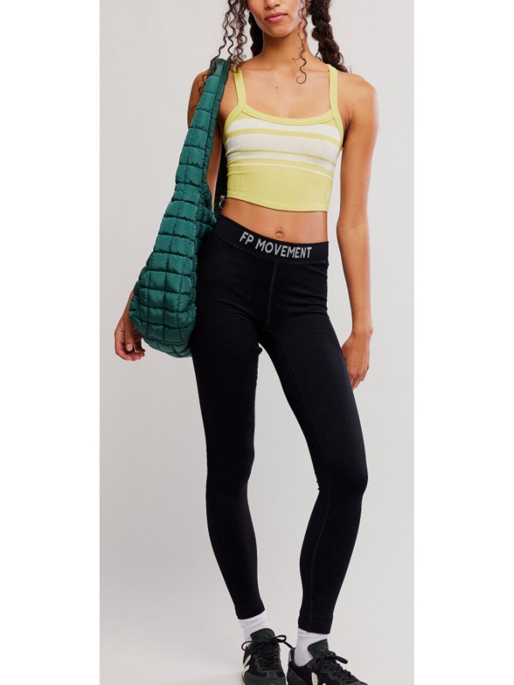 🎉LAST CHANCE🎉 FREE PEOPLE All Clear Striped Cami / Honey Dew Combo - Picture 5 of 6